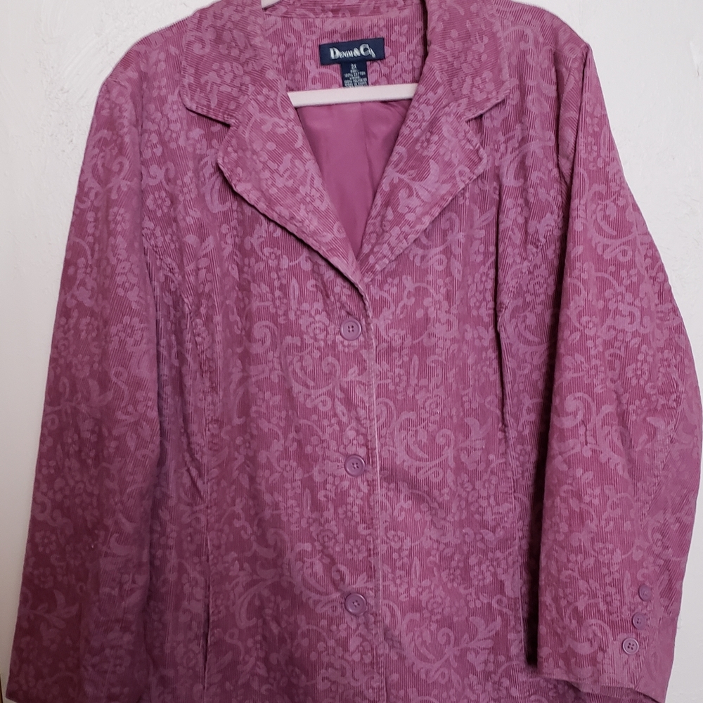 Corduroy blazer style jacket